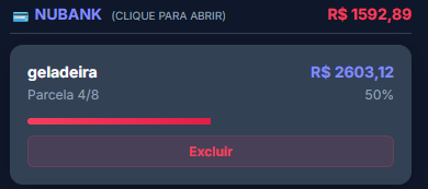 Controle de Faturas